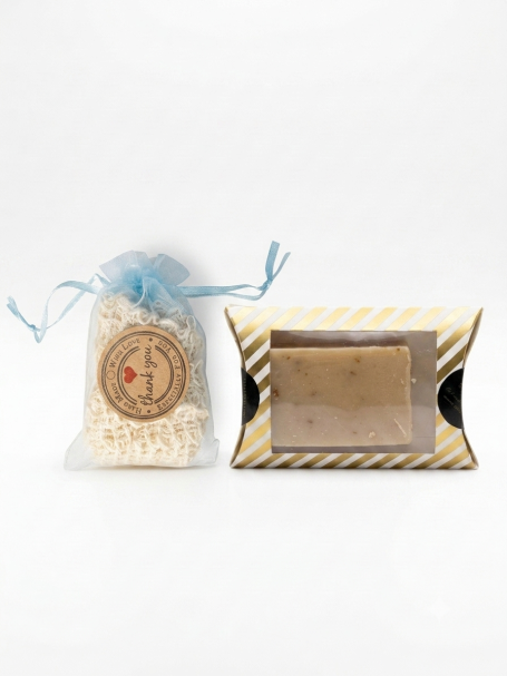 Cherry Almond Soap W/ Exfoliate Bag